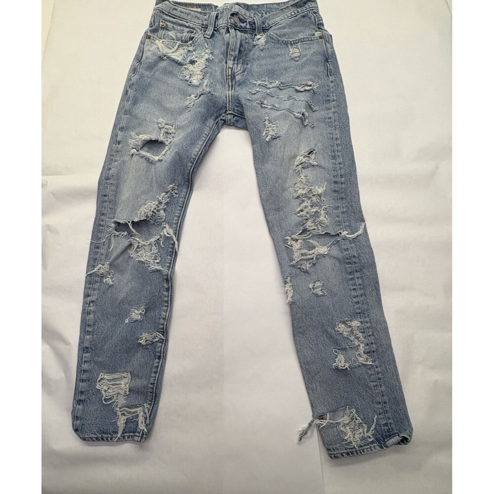 Levi’s Premium Hi-Ball Jeans Men’s W29 Light Wash Distressed Denim